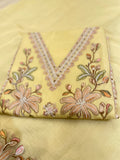 Zariya Pastel Blossam Unstiched Suit