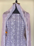 Lavender Noor Embroidered Unstiched Suit Set