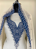 Ivory Blue Elegance Embroidered Unstiched Suit Set