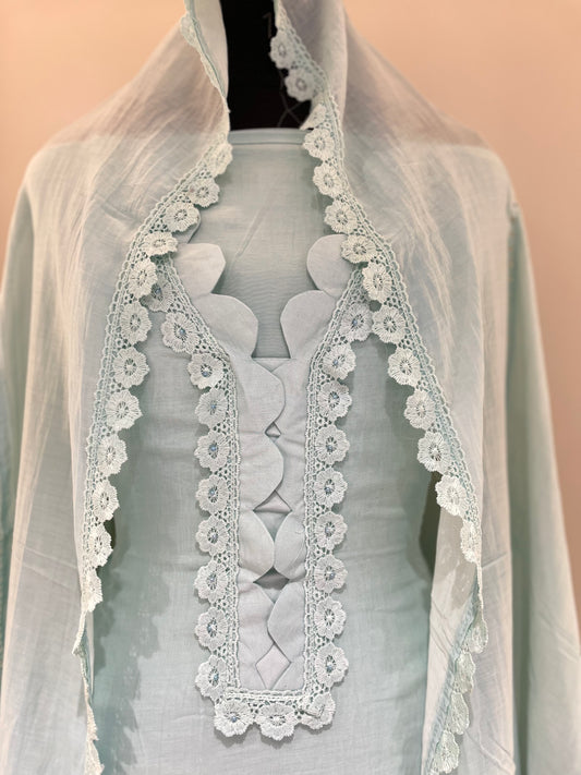 Calesta Lace Bloom Unstiched Suit