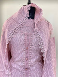 Blush Petal Embroidered Unstiched Suit Set