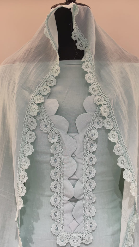 Calesta Lace Bloom Unstiched Suit